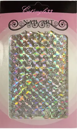 Stickers peel off LV
