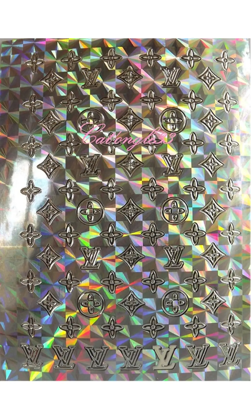 Stickers peel off LV