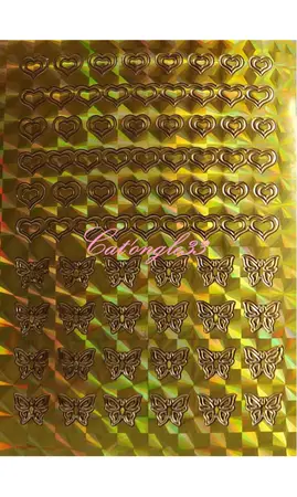 Stickers peel off coeur papillon