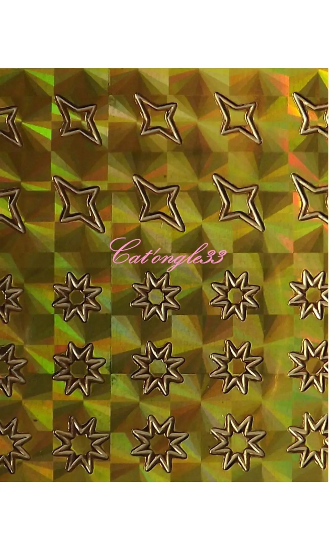 Stickers peel off étoiles