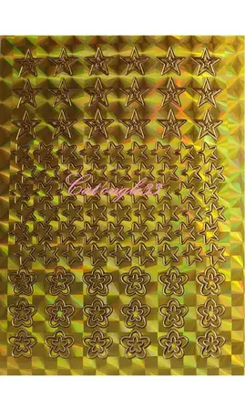 Stickers peel off fleurs étoiles