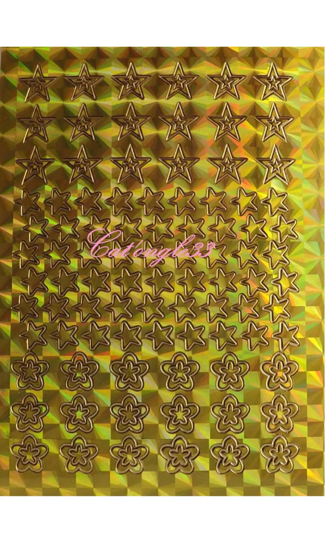Stickers peel off fleurs étoiles