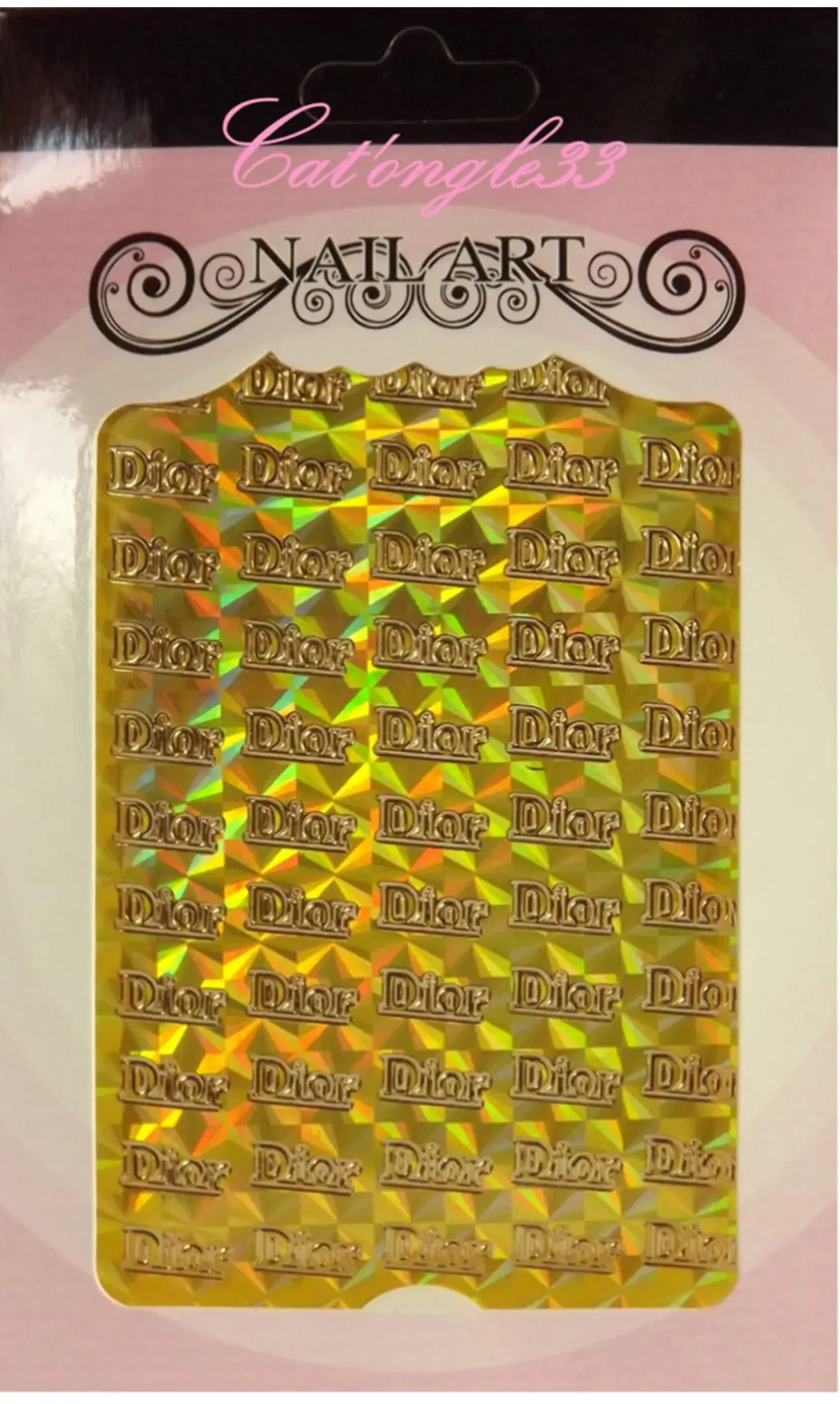 Stickers peel off D