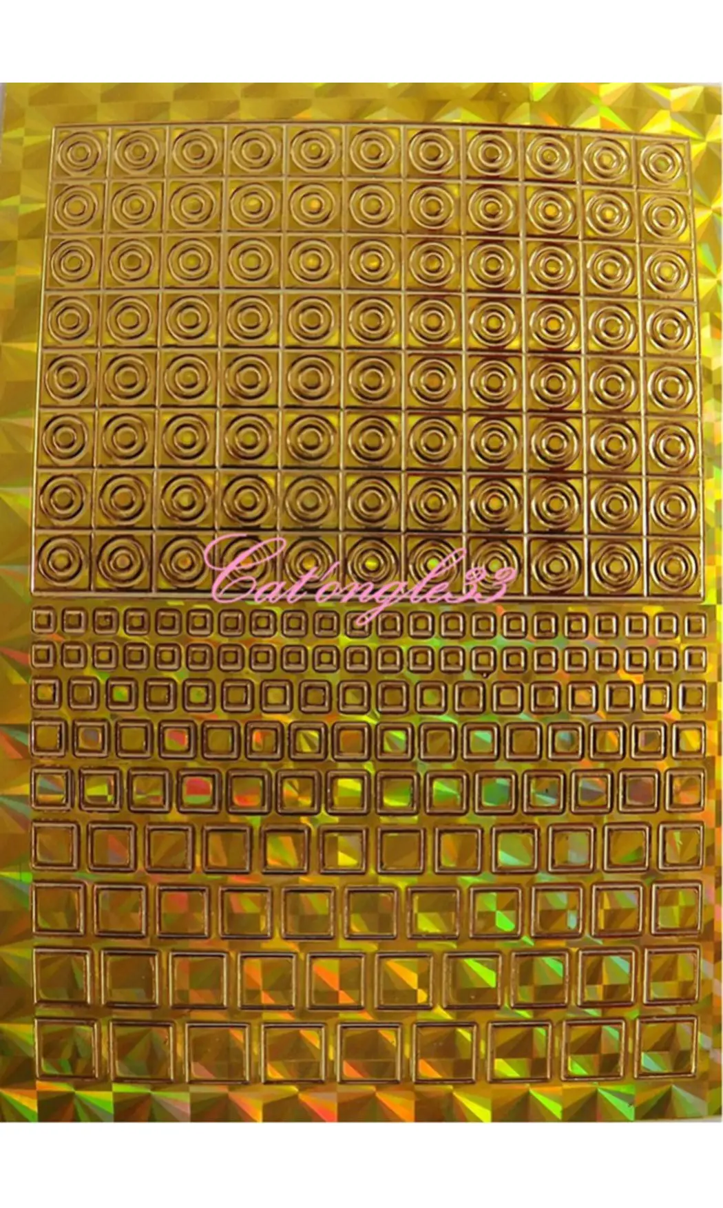 Stickers peel off carré rond