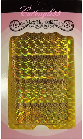 Stickers peel off zig-zag