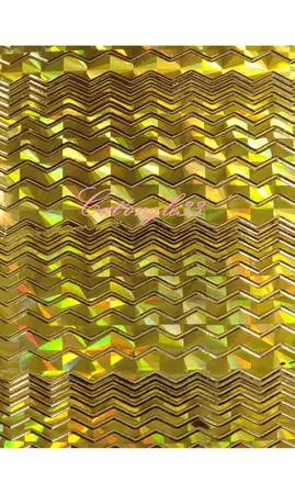 Stickers peel off zig-zag