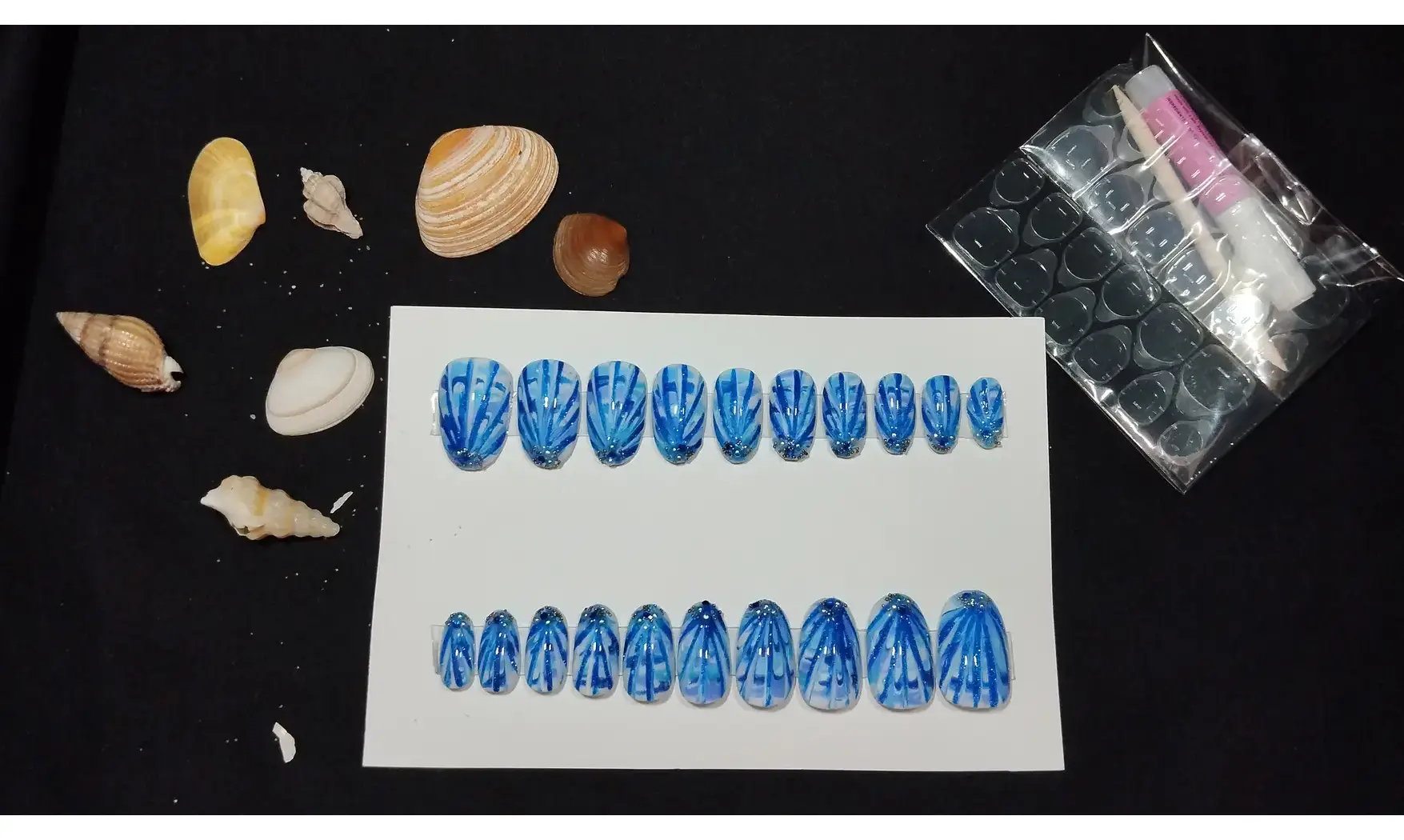 Press on nails Coquillage - Lot 20