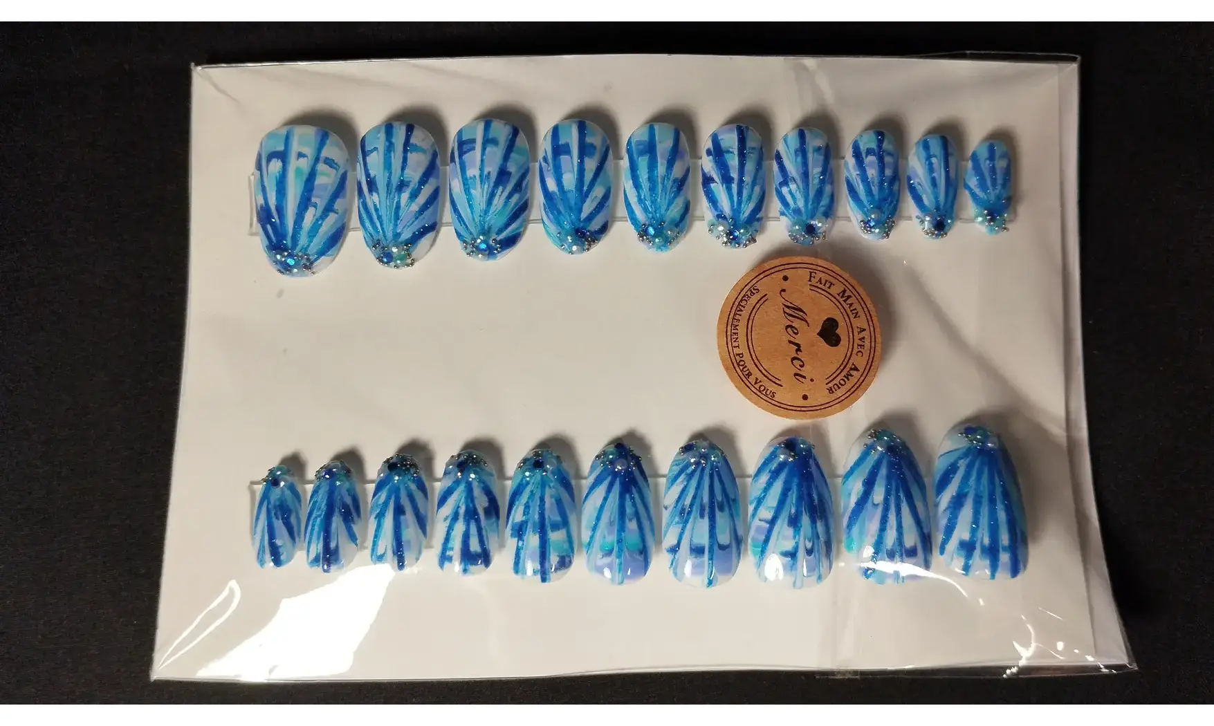 Press on nails Coquillage - Lot 20