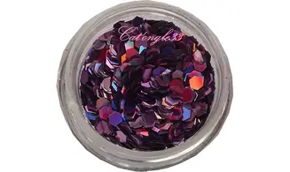 Paillette hexagonale violette