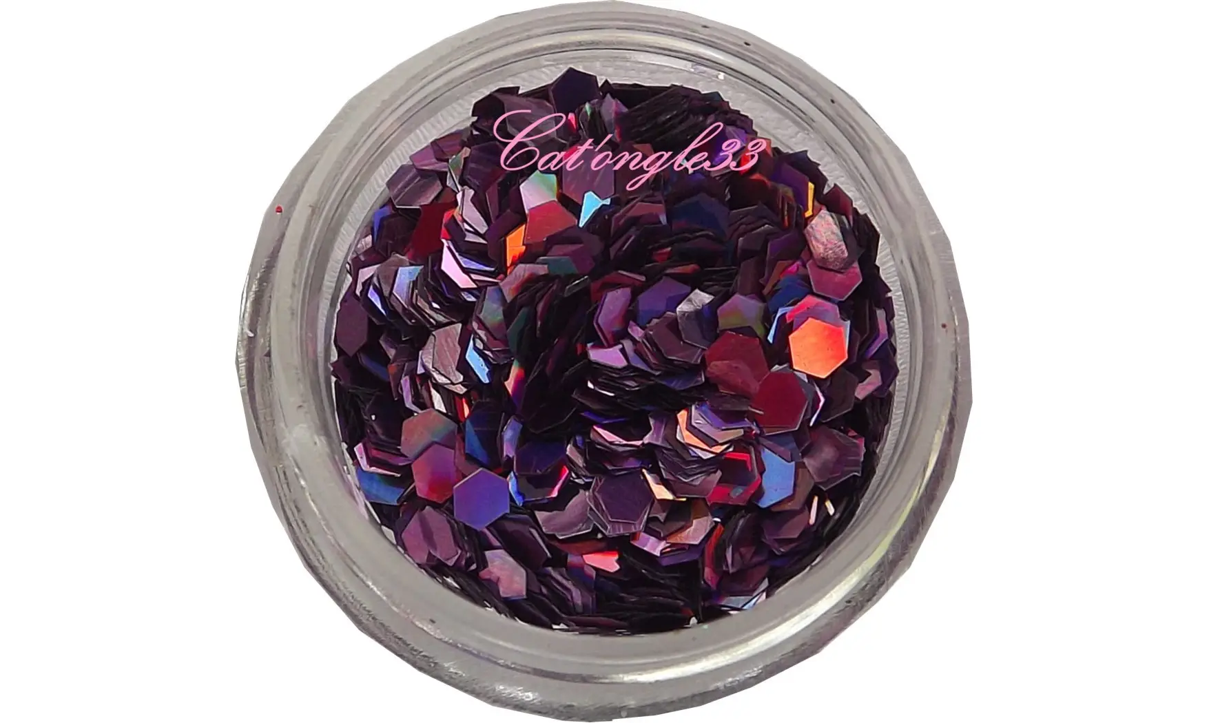Paillette hexagonale violette
