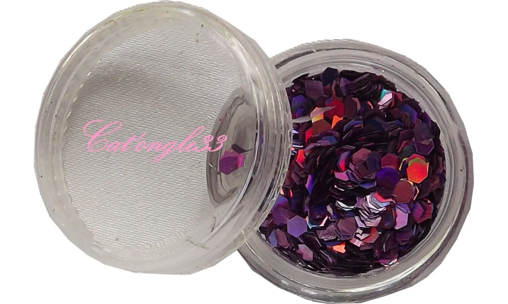 Paillette hexagonale violette