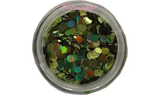 Paillette hexagonale vert clair