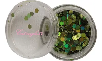 Paillette hexagonale vert clair