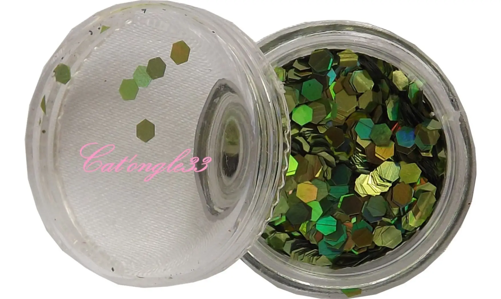Paillette hexagonale vert clair