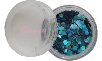 Paillette hexagonale turquoise
