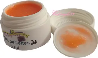 Gel UV 5 ml mandarine irisé 31