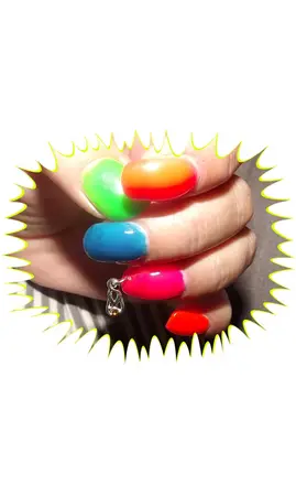 Mini vernis bleu néon