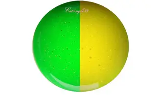 12 Gel thermo UV jaune/vert paillette 5m