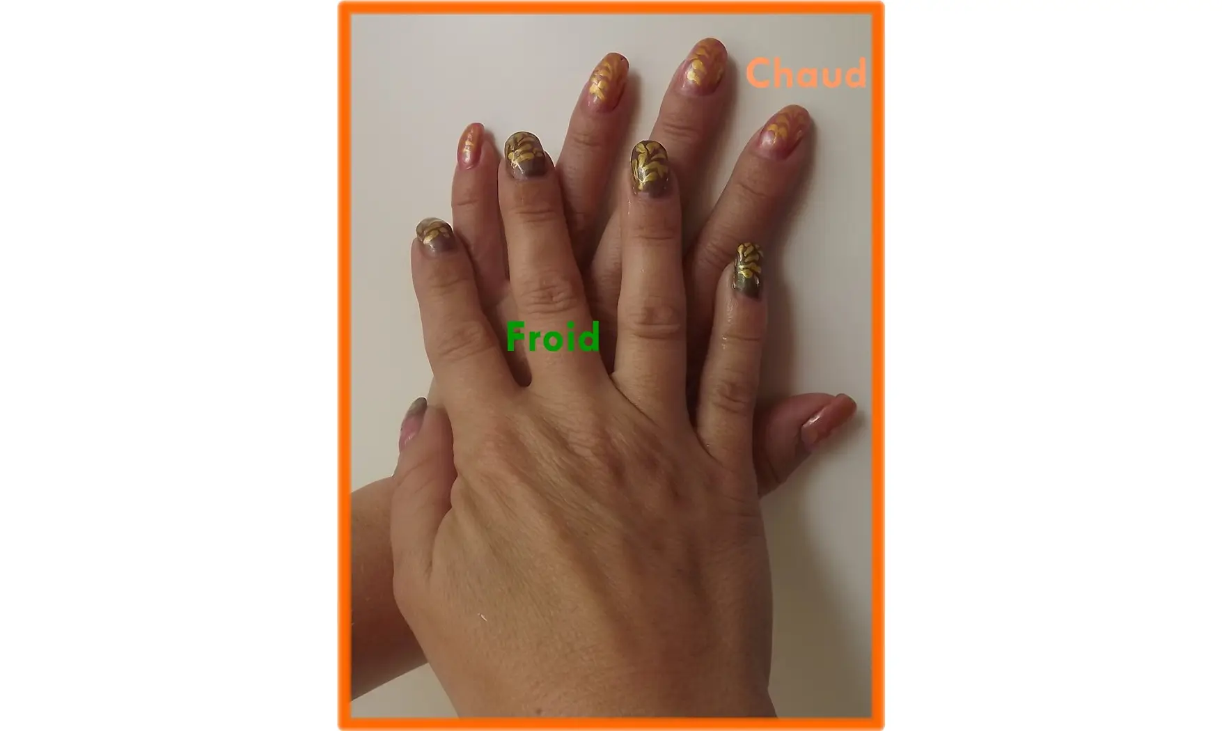 41 Gel thermo UV saumon/vert nacré 5ml