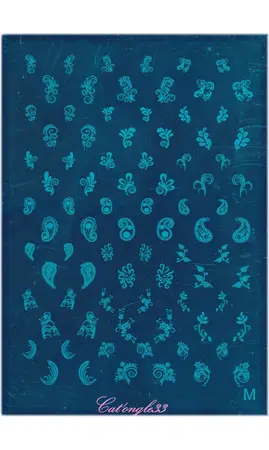 Plaque stamping XL M nail art