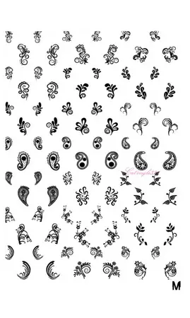 Plaque stamping XL M nail art