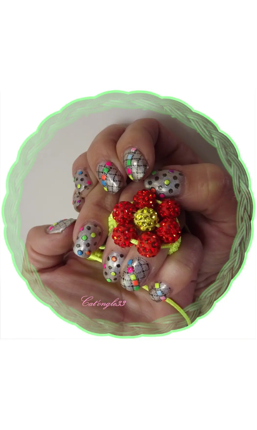 Plaque stamping XL T nail art