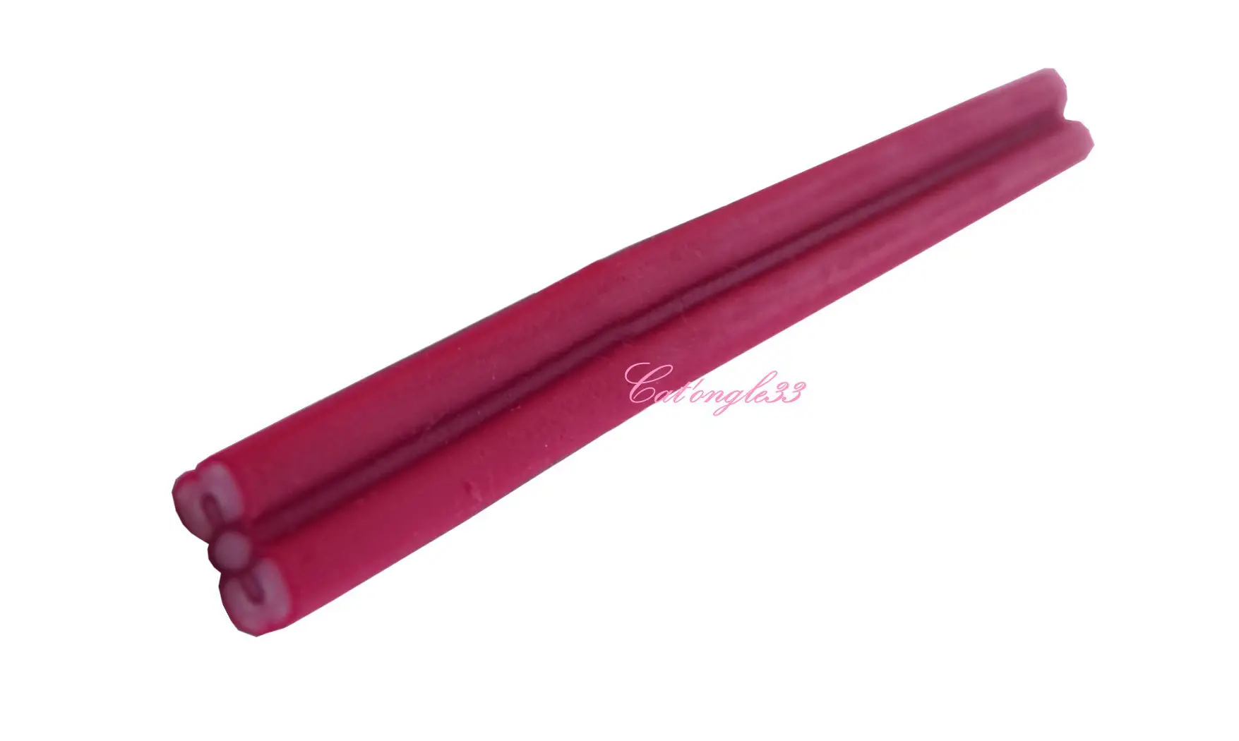 Baton fimo noeud fuchsia
