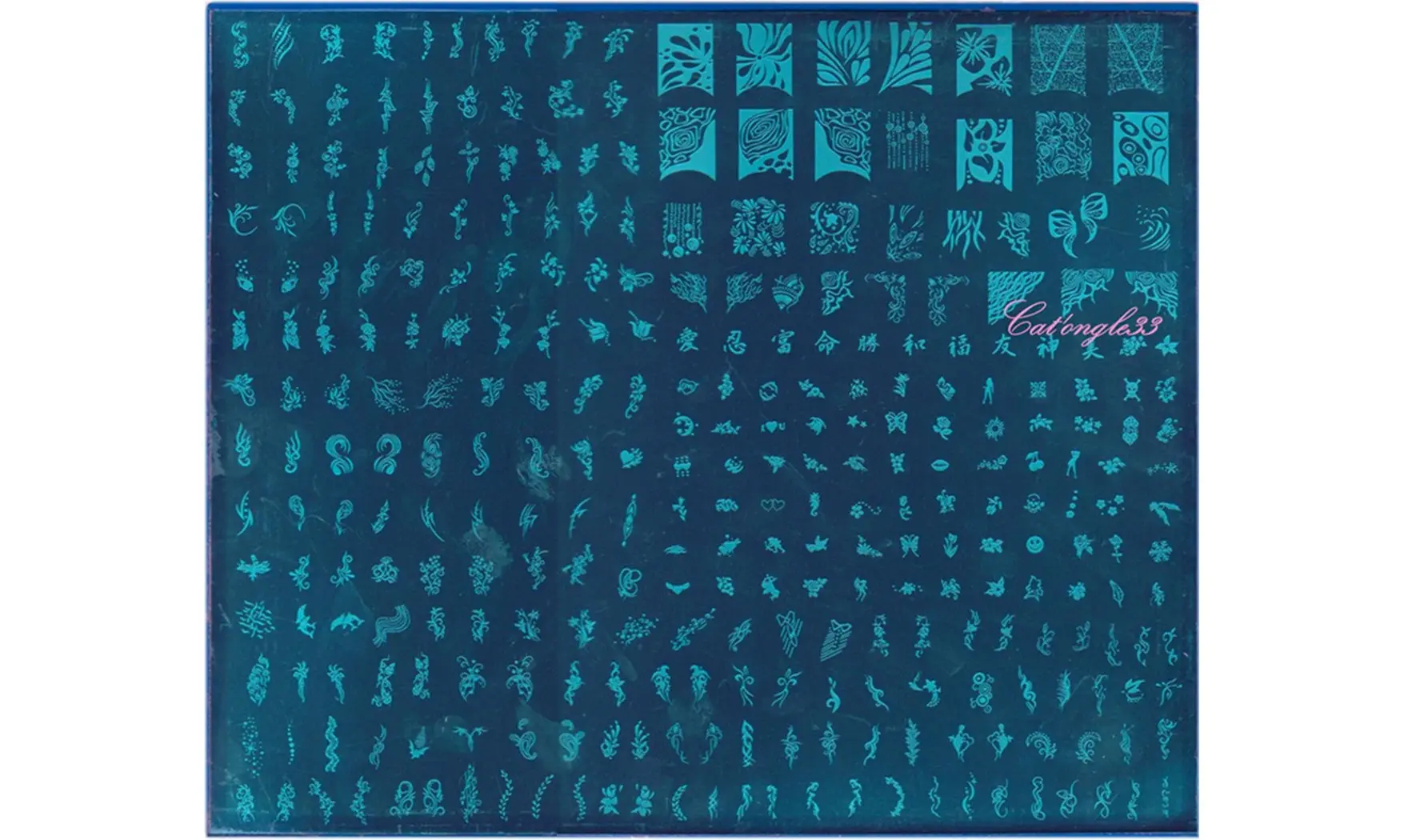 Plaque stamping XXL C nail art