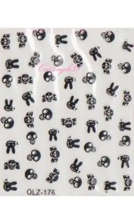 Stickers noir et brillant QLZ-176