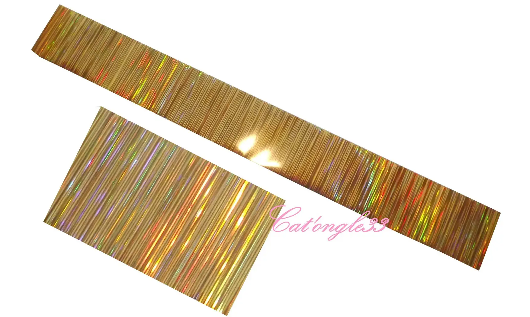 Foils lumière or nail art 20 cm