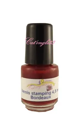 Mini vernis stamping 4,5 ml bordeaux