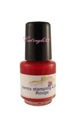 Mini vernis stamping 4,5 ml rouge