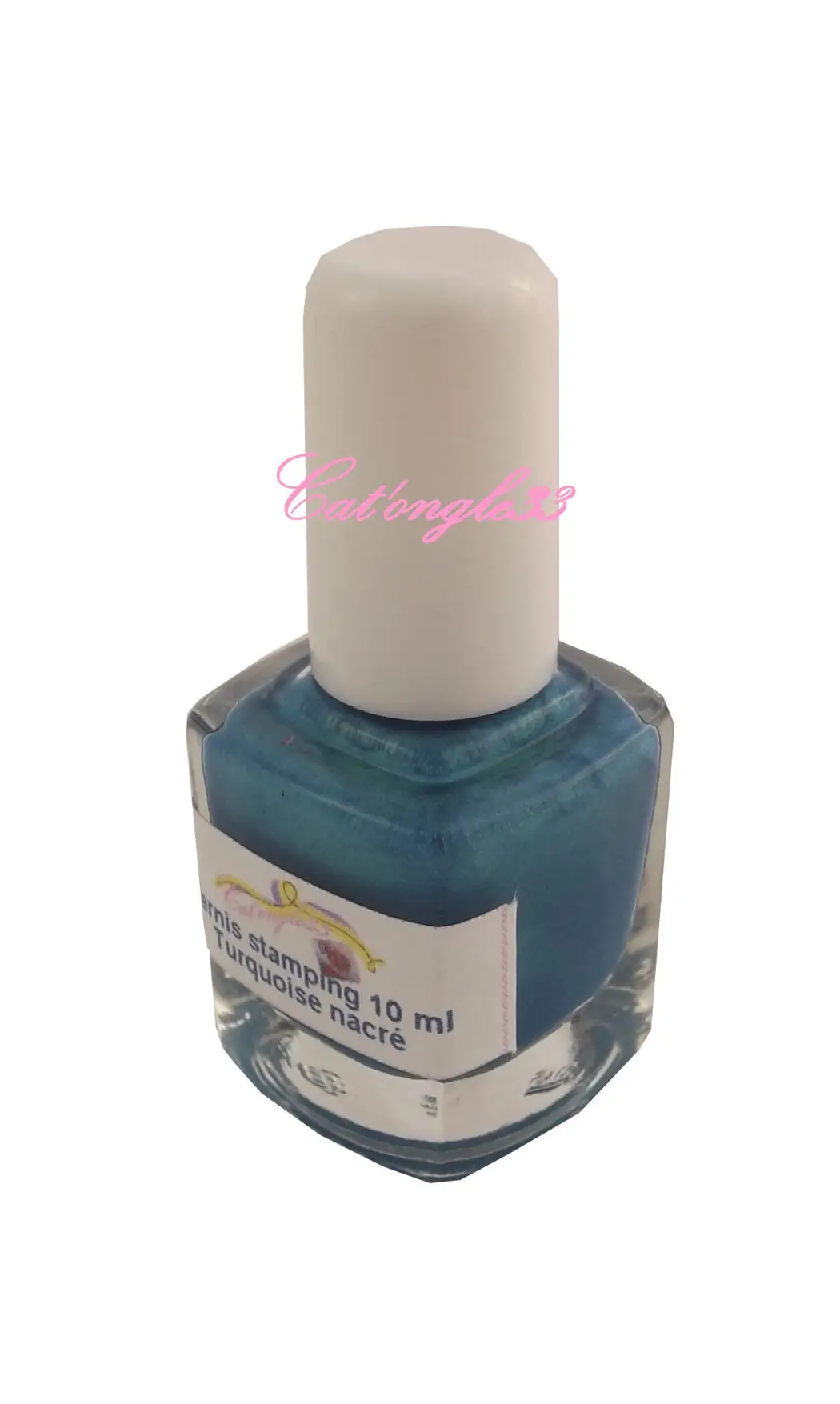 Vernis stamping 10 ml turquoise nacré