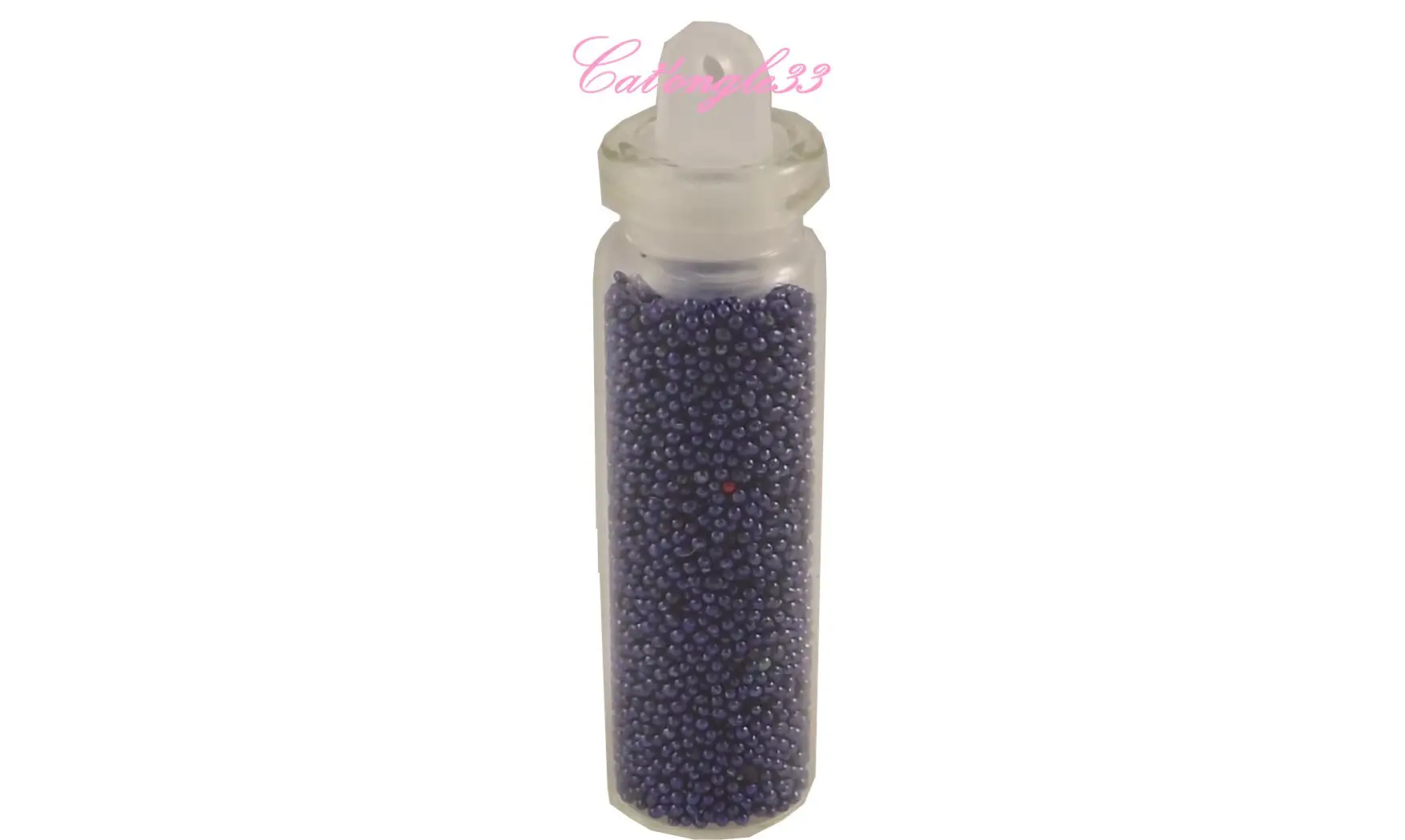 Tube micro perles bleu nuit