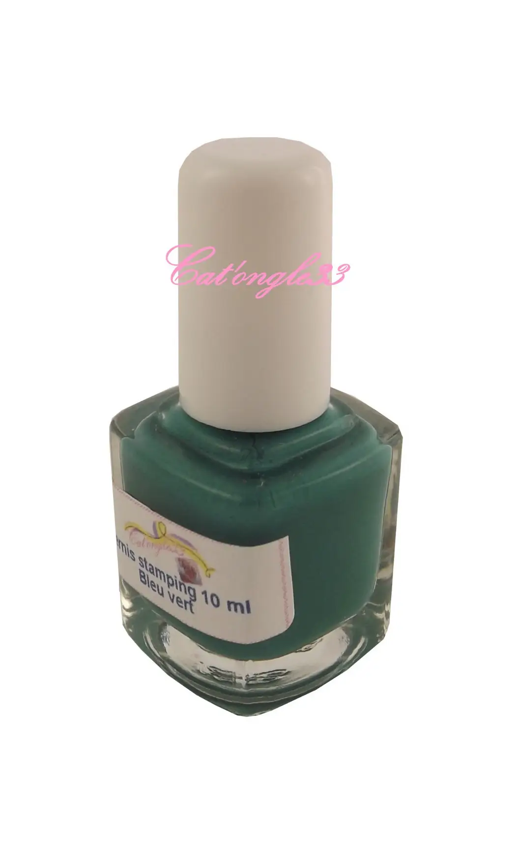 Vernis stamping 10 ml bleu vert