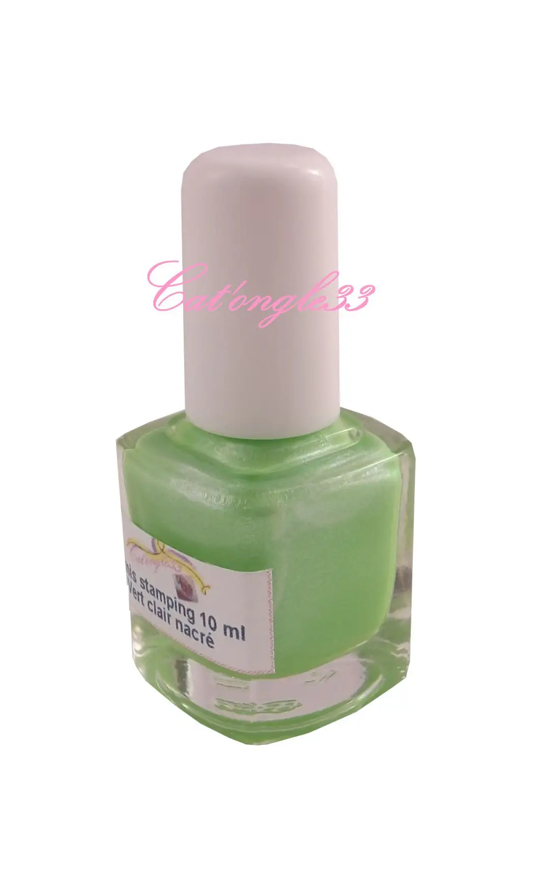 Vernis stamping 10 ml vert clair nacré