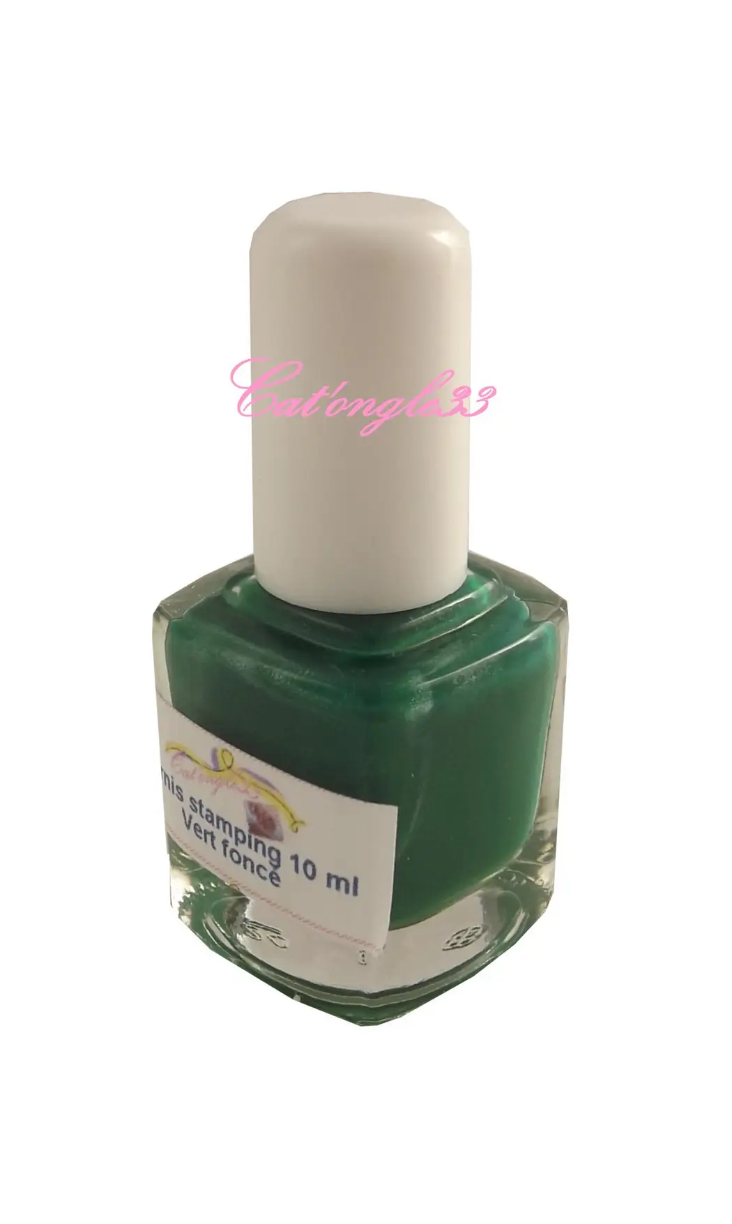 Vernis stamping 10 ml vert foncé nacré