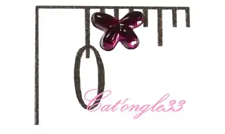 Strass papillon fuchsia 4/3mm