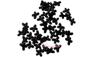 Strass papillon noir 4/3mm