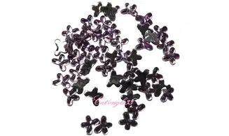 Strass papillon parme 4/3mm