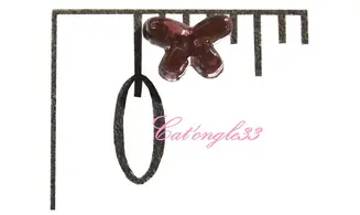 Strass papillon rose clair 4/3mm
