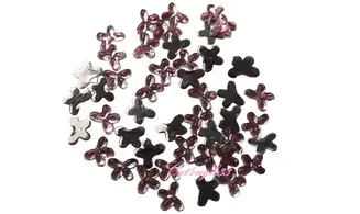 Strass papillon rose clair 4/3mm