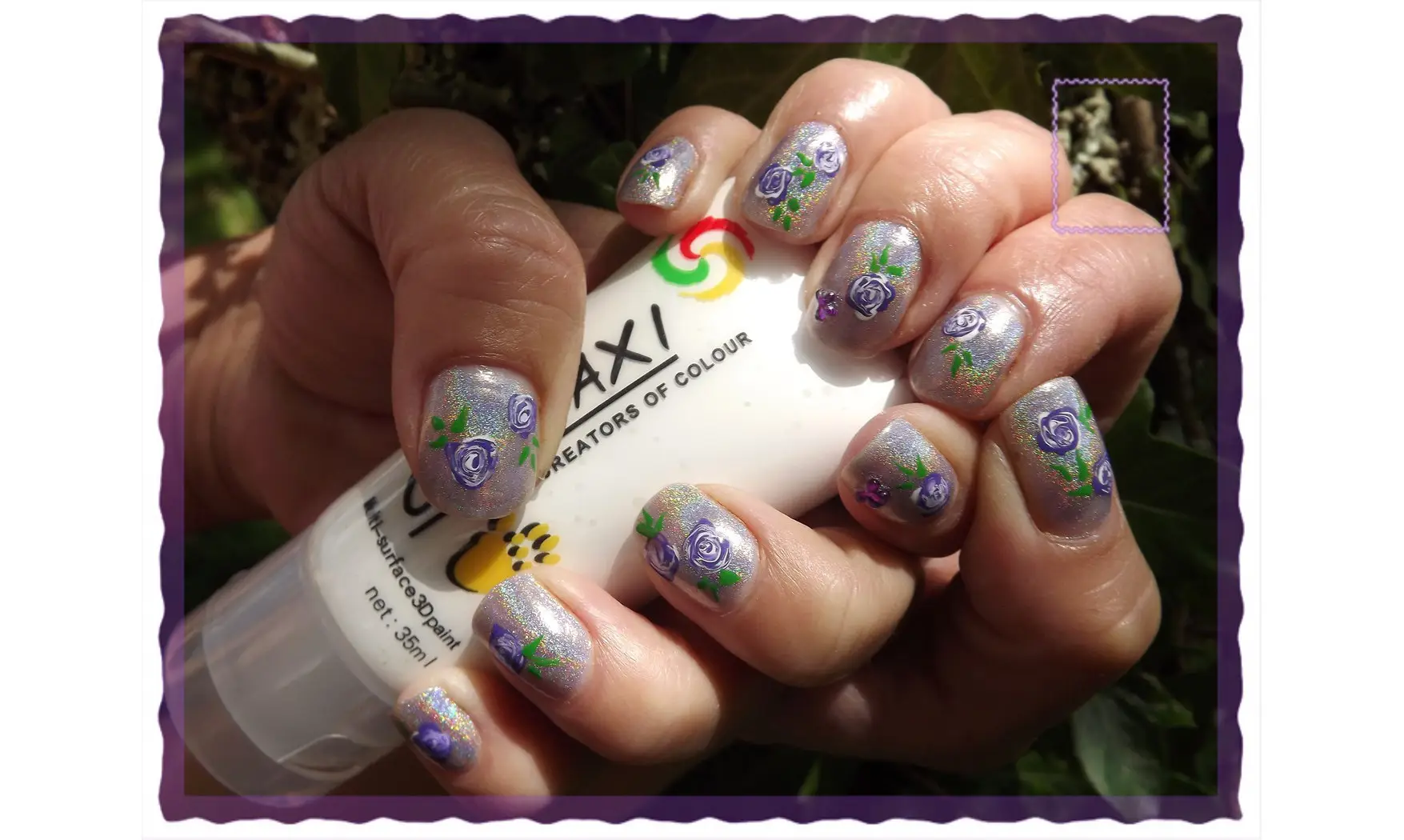 Strass papillon violet 4/3mm