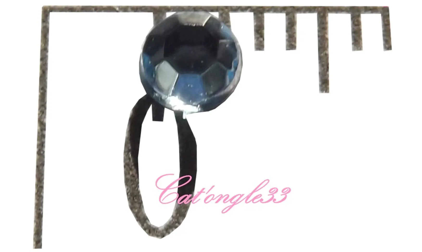 Strass rond bleu clair 3mm