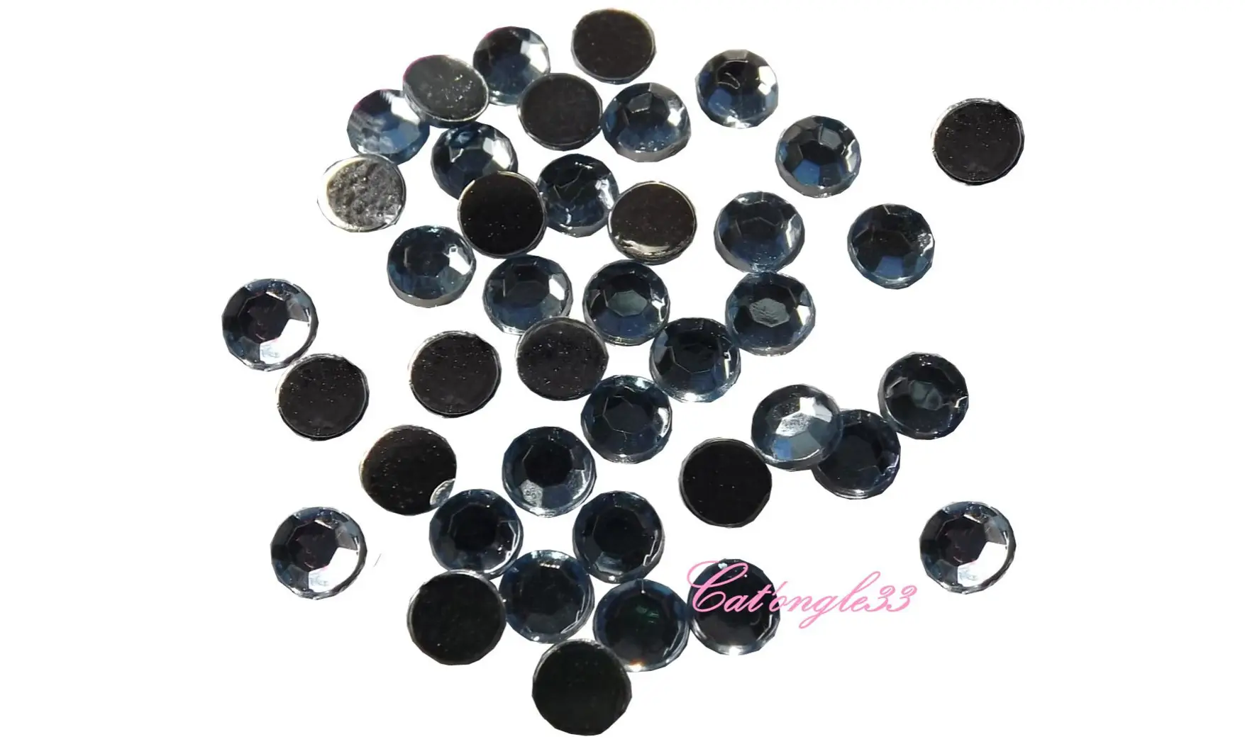 Strass rond bleu clair 3mm