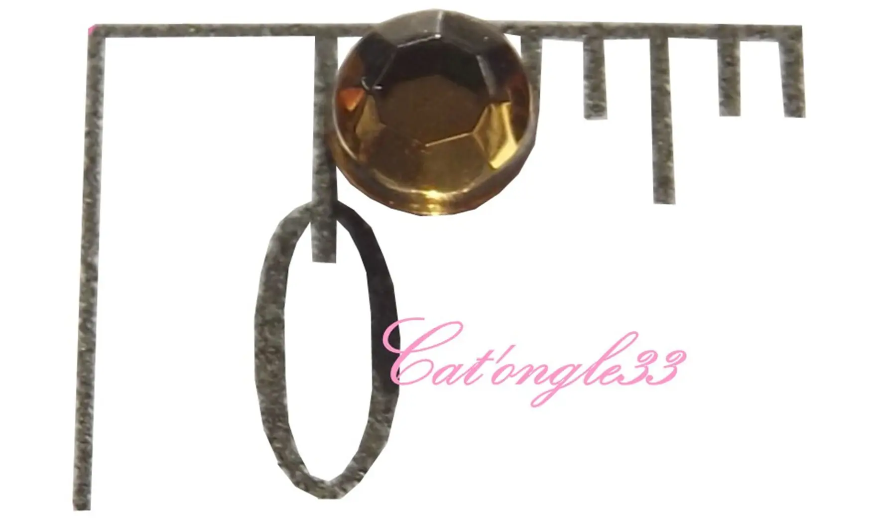 Strass rond marron 3mm