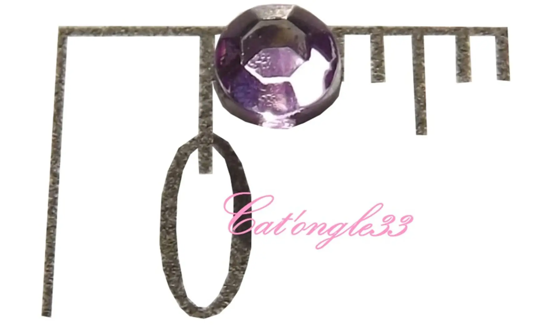 Strass rond parme 3mm