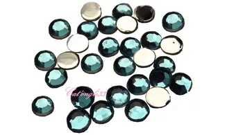 Strass rond turquoise 3mm