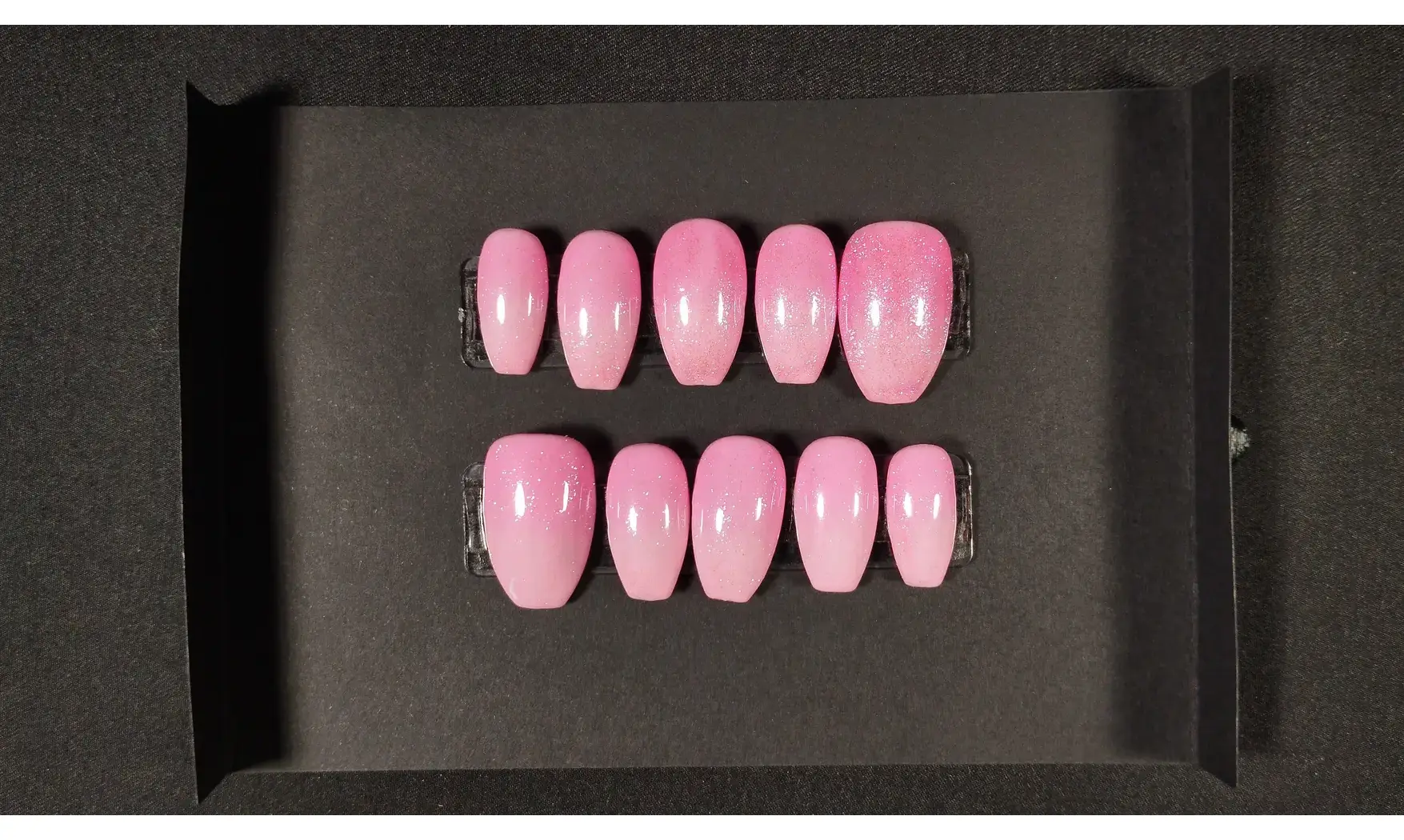 Press on nails Dégradé rose - Taille L