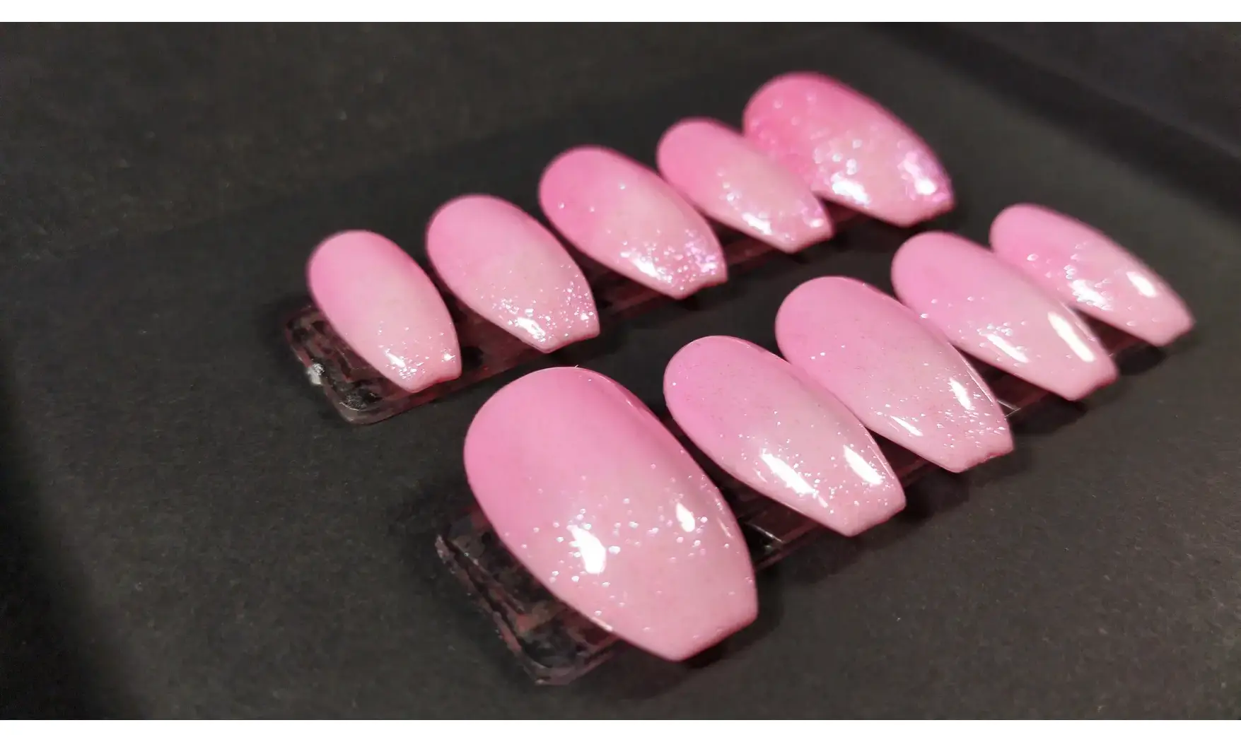 Press on nails Dégradé rose - Taille L